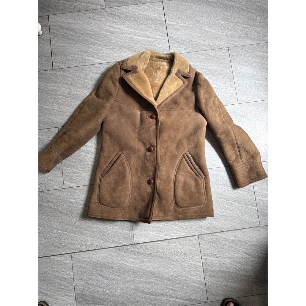 Women’s Vintage 70s Sawyer of Napa Bloomingdale’s Shearling Coat 14